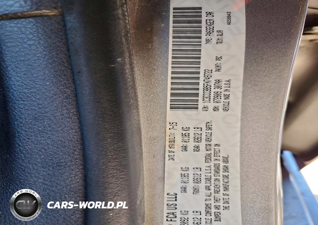 2015 Chrysler 200 S VIN:1C3CCCBB5FN749722 - 12