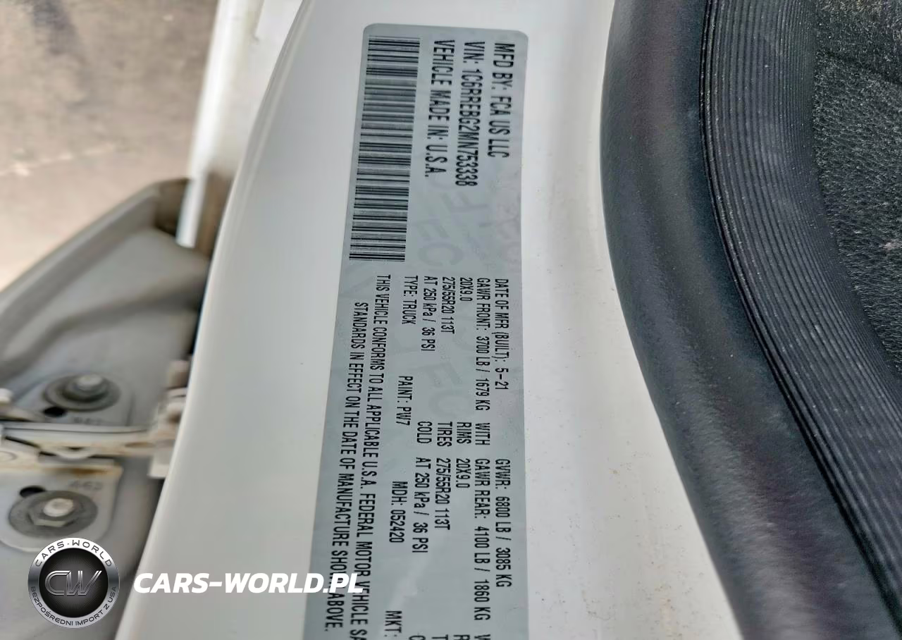2021 Ram 1500 Big Horn VIN:1C6RREBG2MN753338 - 13