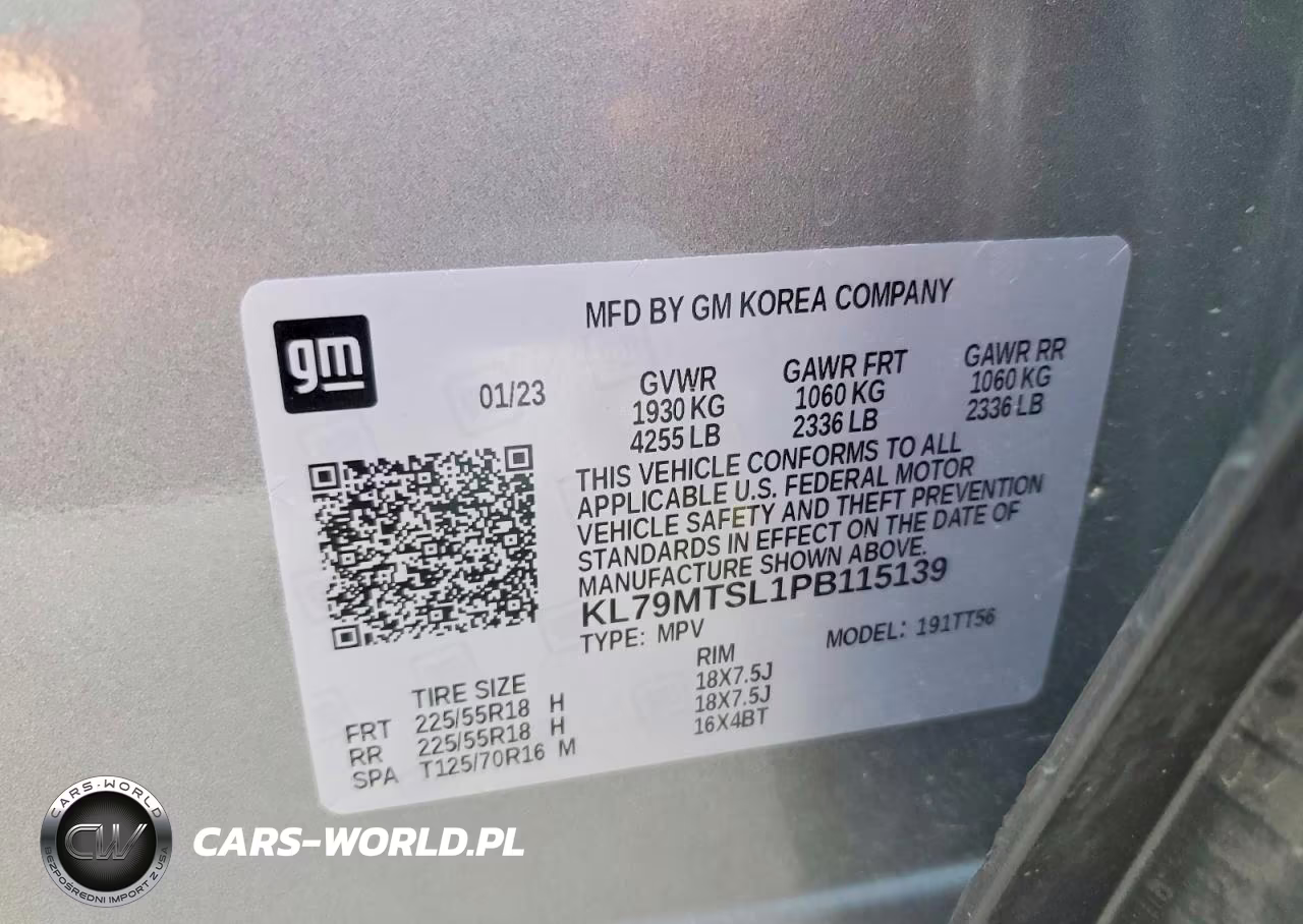 2023 Chevrolet Trailblazer Rs VIN:KL79MTSL1PB115139 - 13