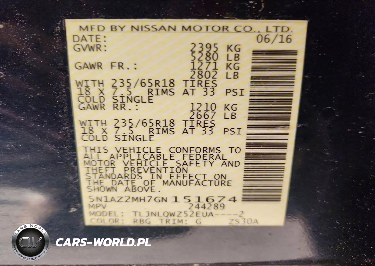 2016 Nissan Murano Sv VIN:5N1AZ2MH7GN151674 - 13
