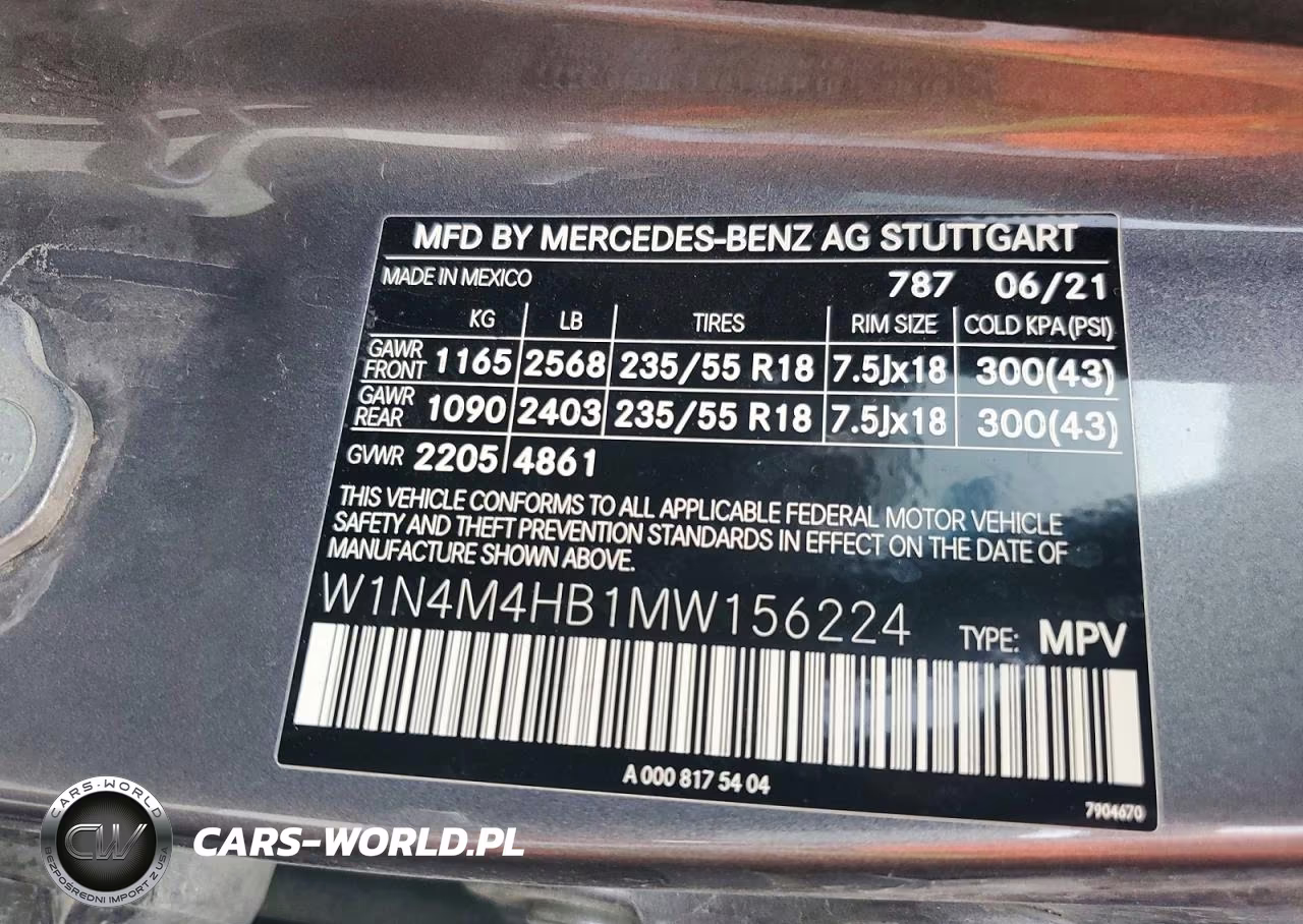 2021 Mercedes-Benz Glb 250 4Matic VIN:W1N4M4HB1MW156224 - 12