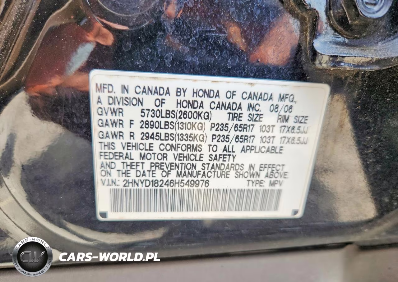 2006 Acura Mdx VIN:2HNYD18246H549976 - 13