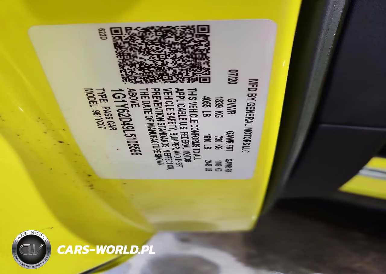 2020 Chevrolet Corvette Stingray 1Lt VIN:1G1Y62D49L5105596 - 12
