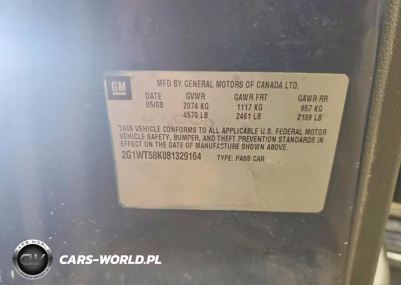2008 Chevrolet Impala Lt VIN:2G1WT58K081329164 - 12