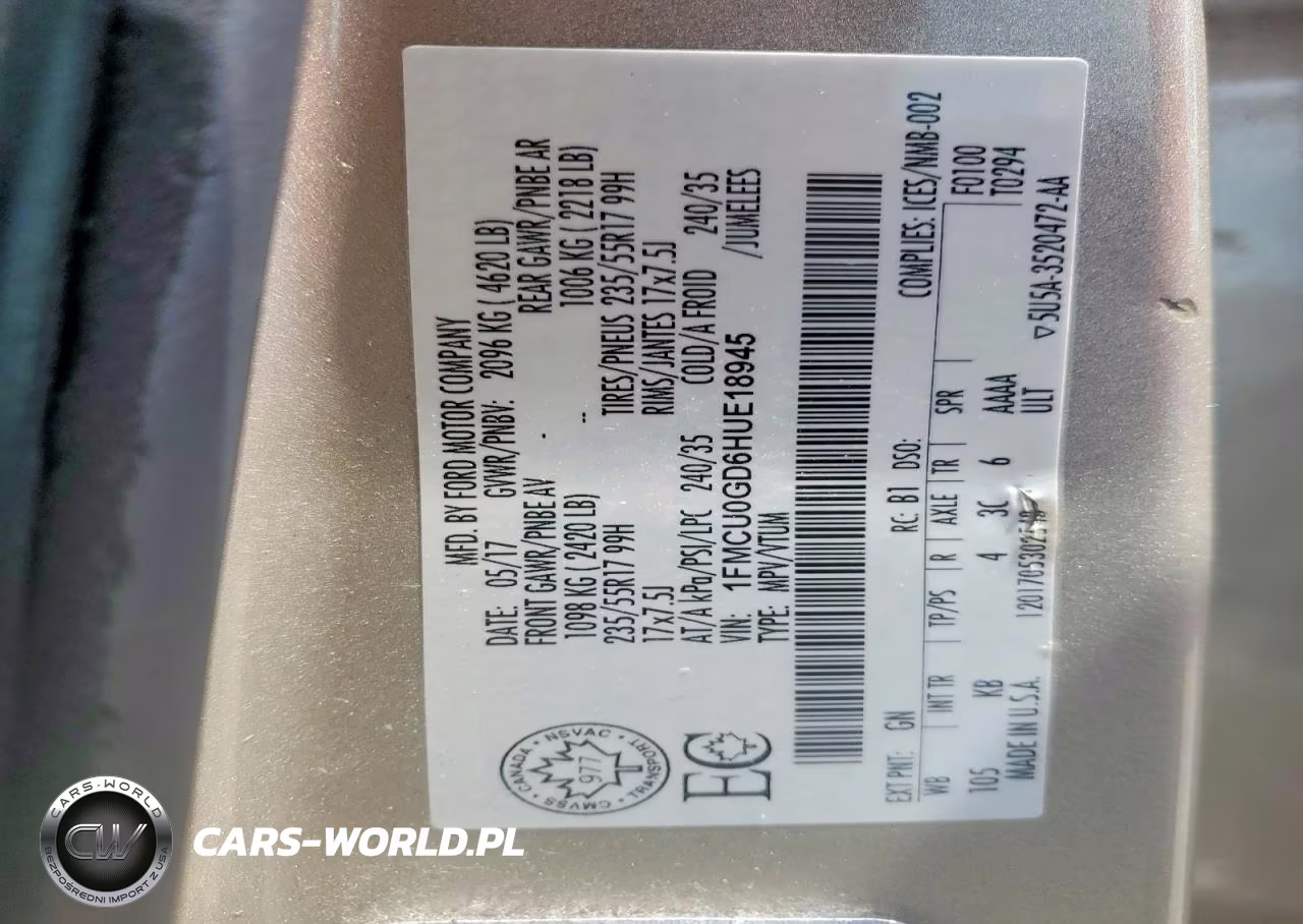 2017 Ford Escape Se VIN:1FMCU0GD6HUE18945 - 12