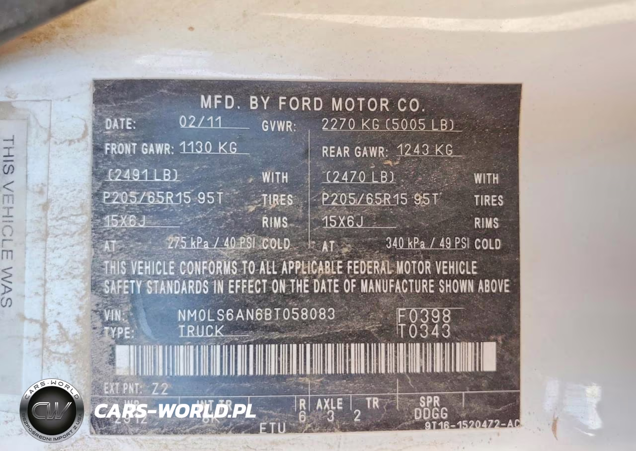 2011 Ford Transit Connect Xl VIN:NM0LS6AN6BT058083 - 13