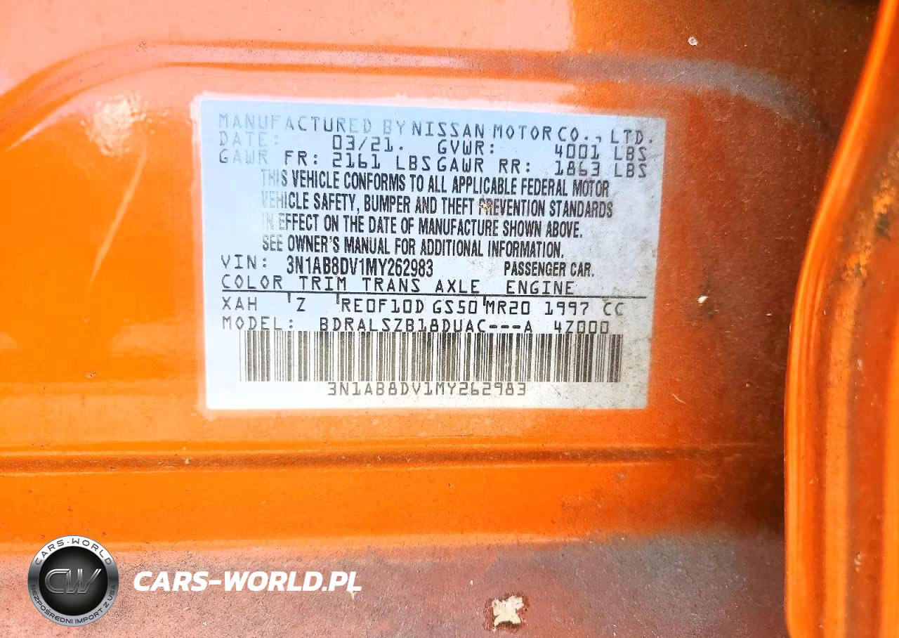 2021 Nissan Sentra Sr VIN:3N1AB8DV1MY262983 - 12