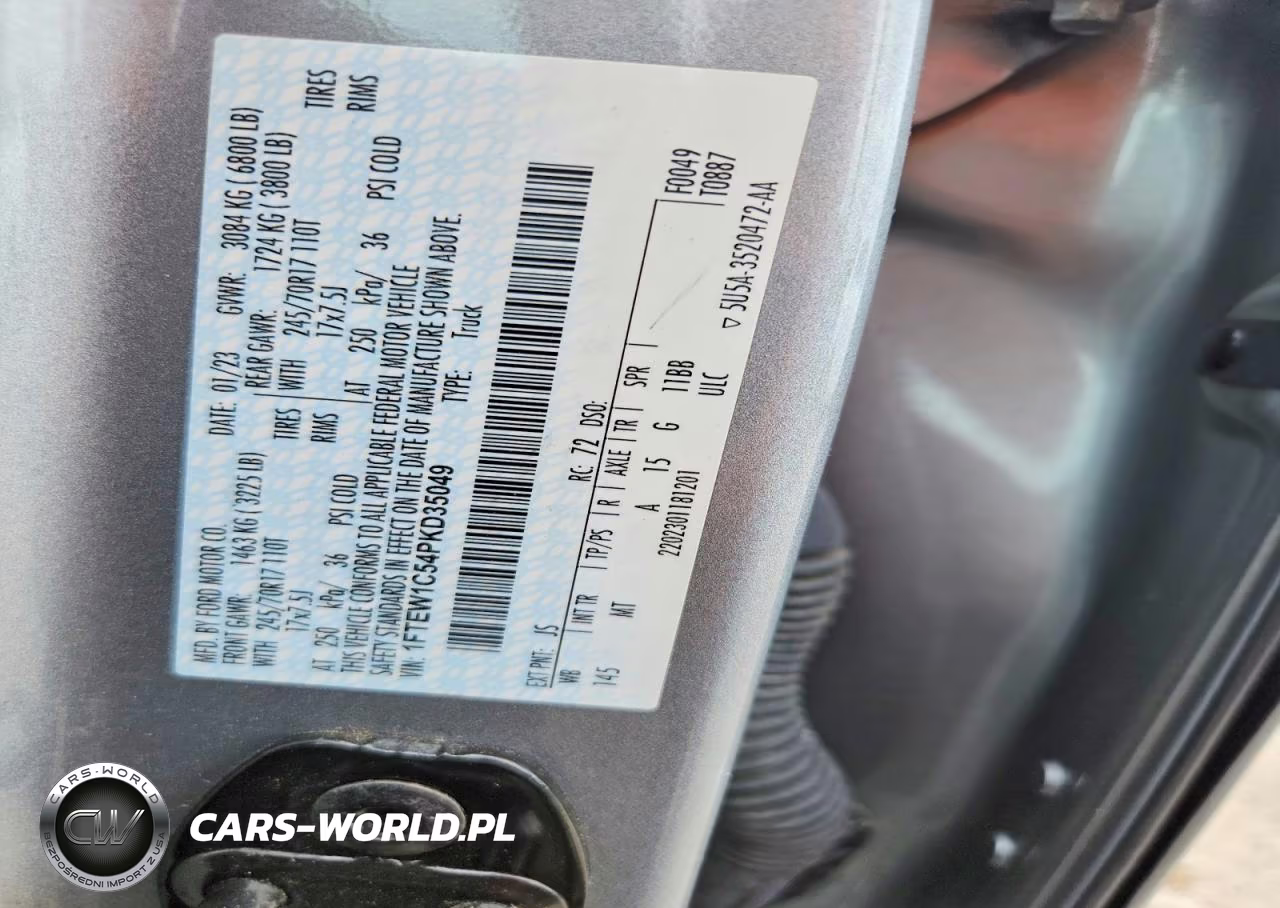 2023 Ford F150 Supercrew VIN:1FTEW1C54PKD35049 - 12