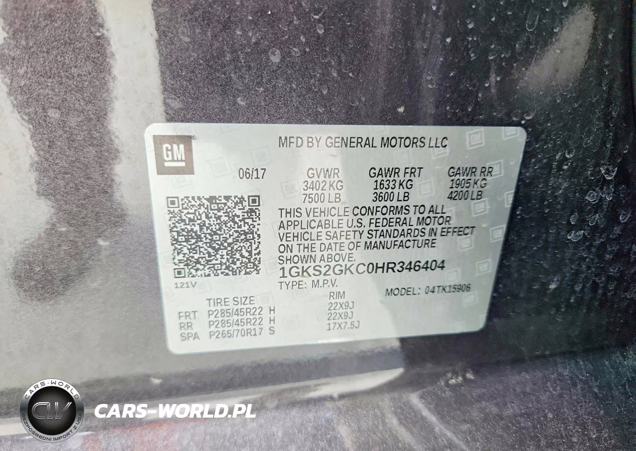 2017 GMC Yukon Xl K1500 Slt VIN:1GKS2GKC0HR346404 - 13