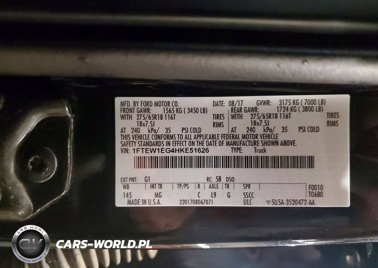 2017 Ford F150 Supercrew VIN:1FTEW1EG4HKE51626 - 12