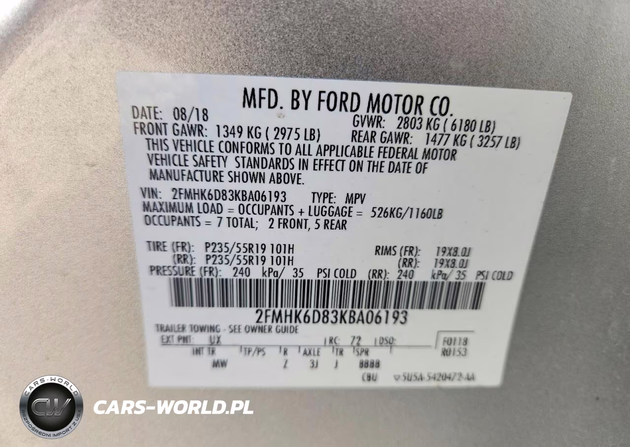 2019 Ford Flex Limited VIN:2FMHK6D83KBA06193 - 13