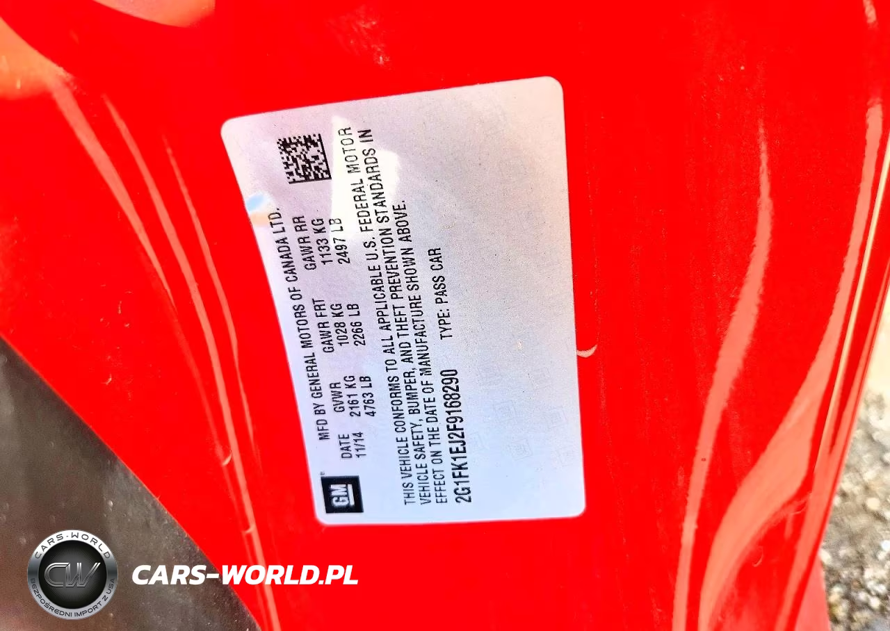 2015 Chevrolet Camaro 2Ss VIN:2G1FK1EJ2F9168290 - 12