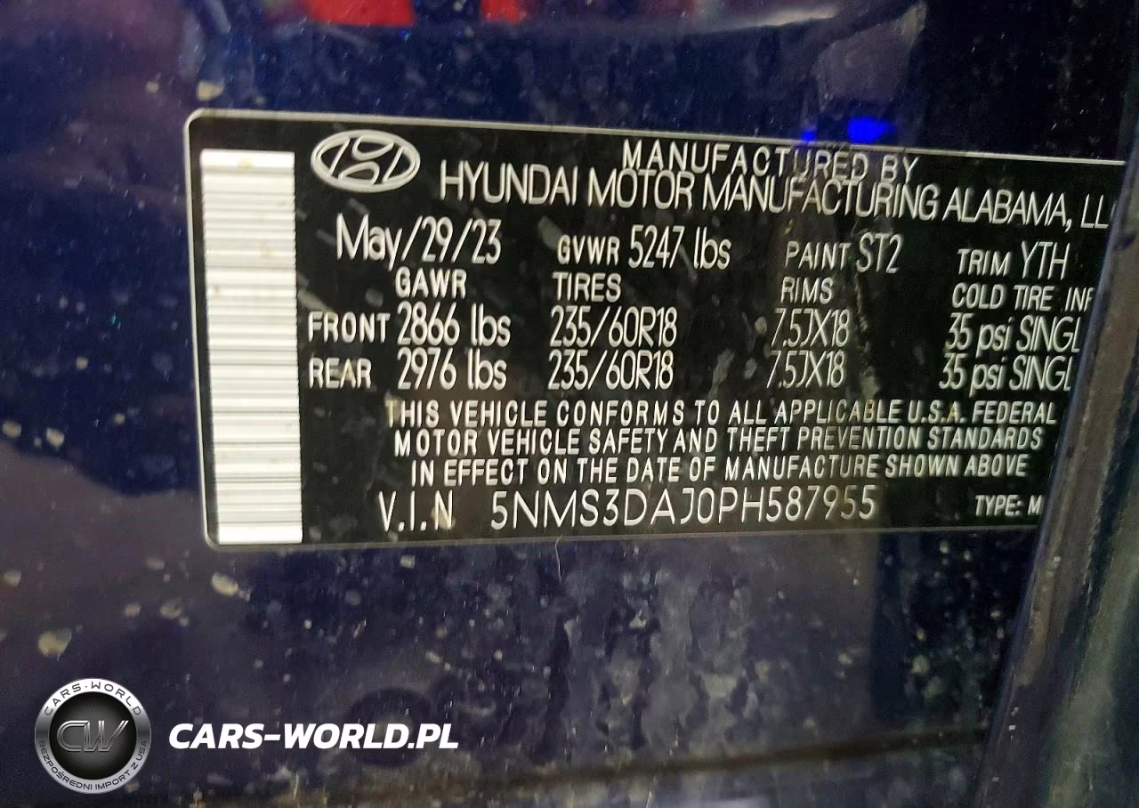 2023 Hyundai Santa Fe Sel Premium VIN:5NMS3DAJ0PH587955 - 12