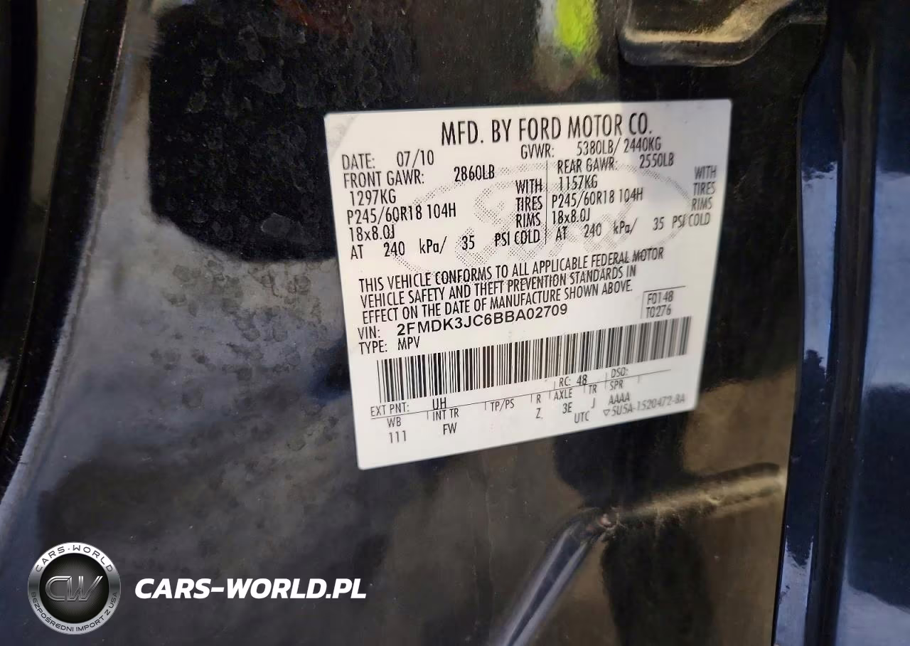 2011 Ford Edge VIN:2FMDK3JC6BBA02709 - 13