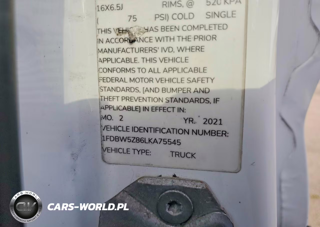 2020 Ford Transit Delivery Truck VIN:1FDBW5Z86LKA75545 - 12