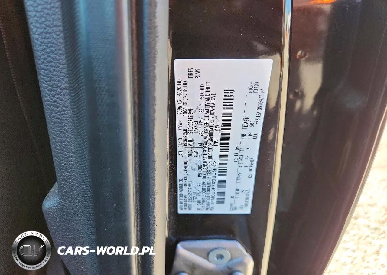2013 Ford Escape S VIN:1FMCU0F7XDUC58378 - 13