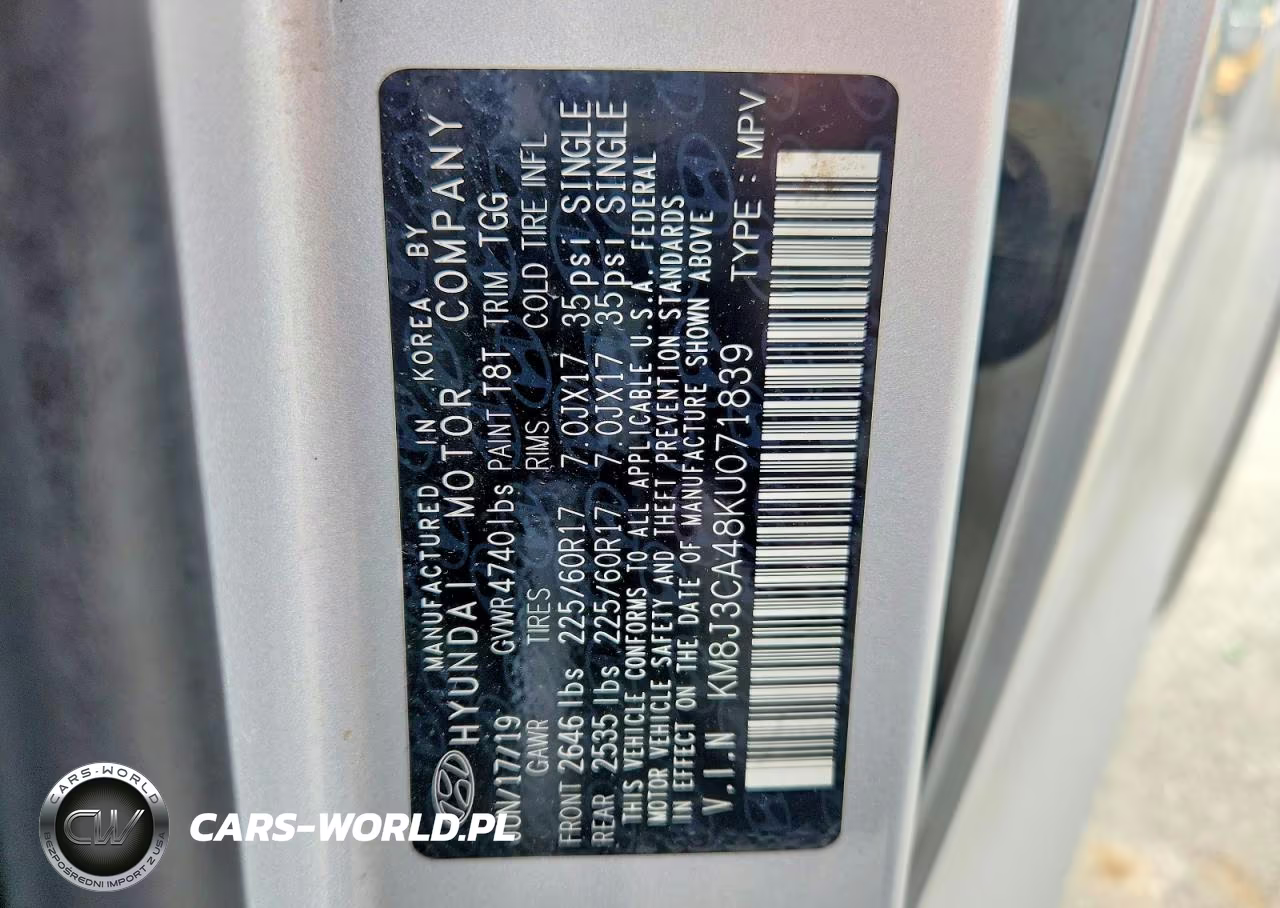 2019 Hyundai Tucson Limited VIN:KM8J3CA48KU071839 - 12