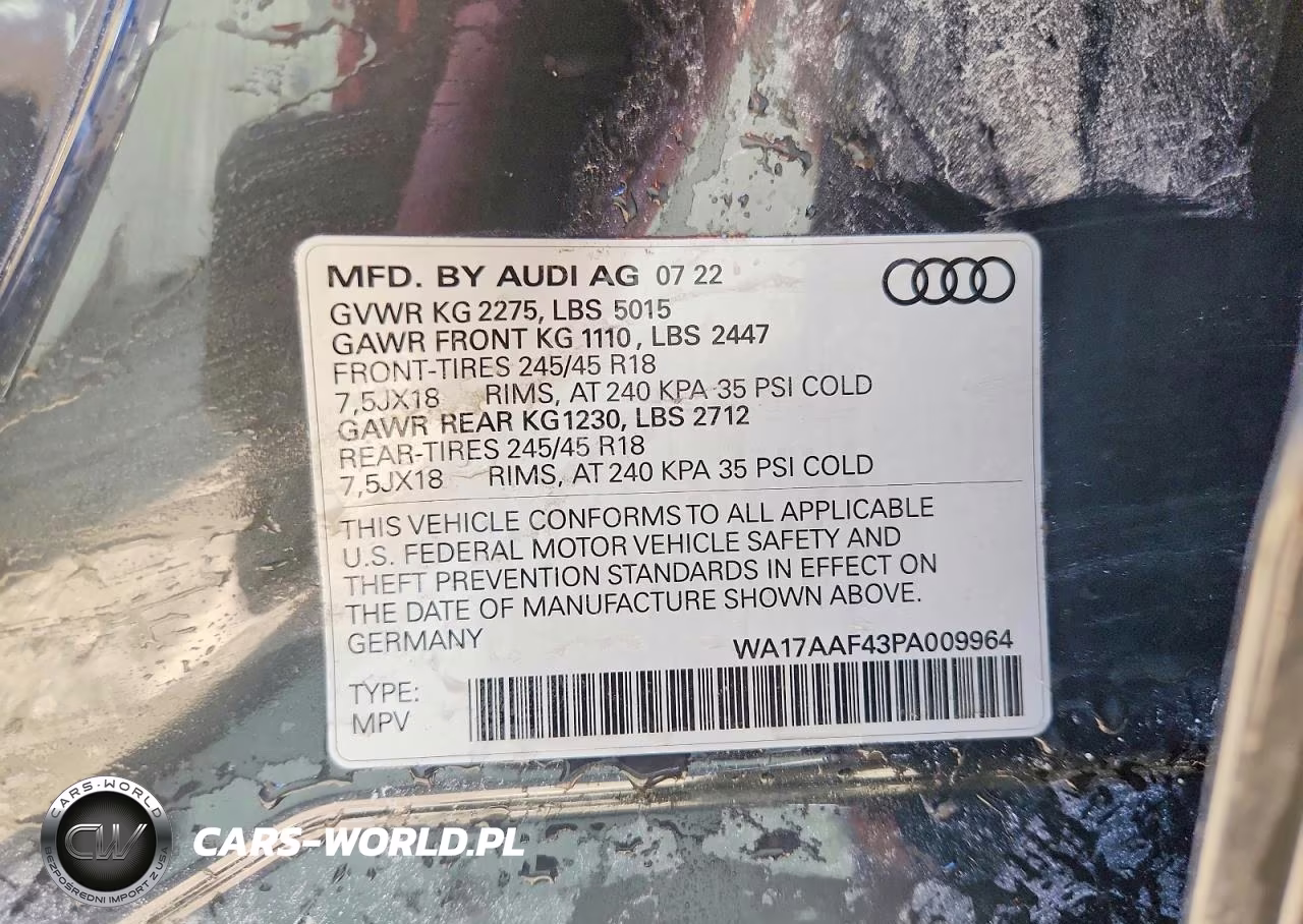 2023 Audi A4 Allroad Premium VIN:WA17AAF43PA009964 - 14