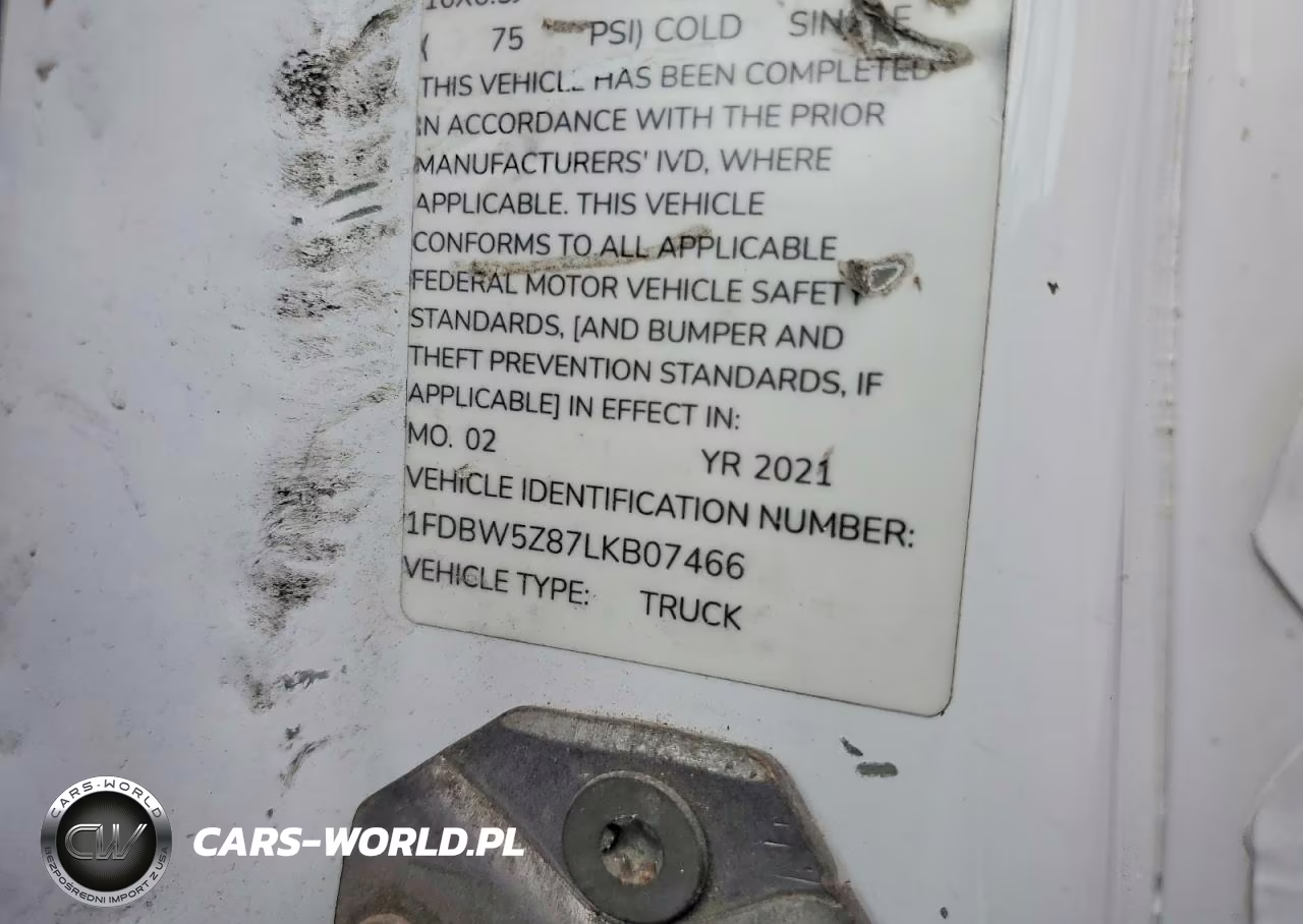 2020 Ford Transit Delivery Truck VIN:1FDBW5Z87LKB07466 - 12
