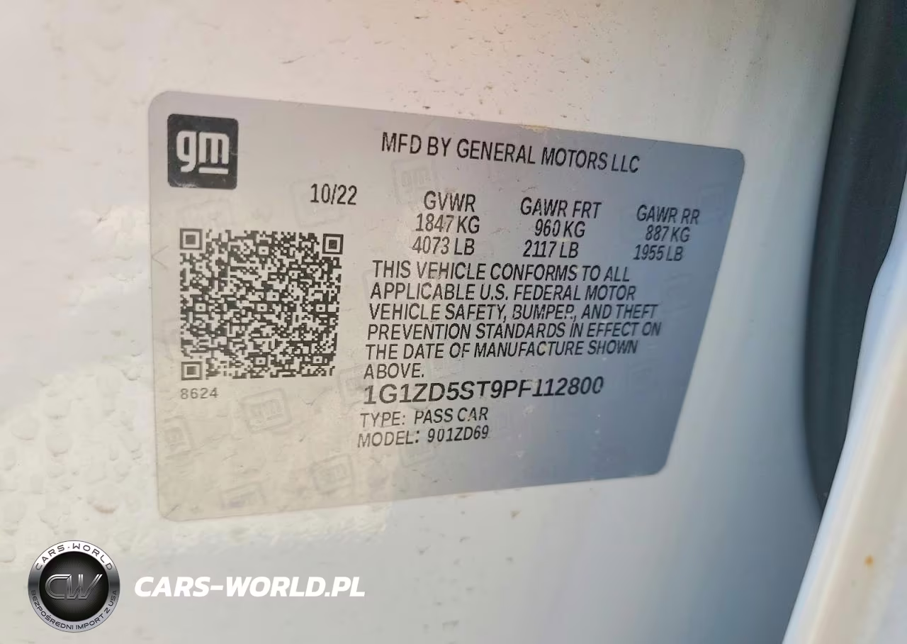 2023 Chevrolet Malibu Lt VIN:1G1ZD5ST9PF112800 - 12