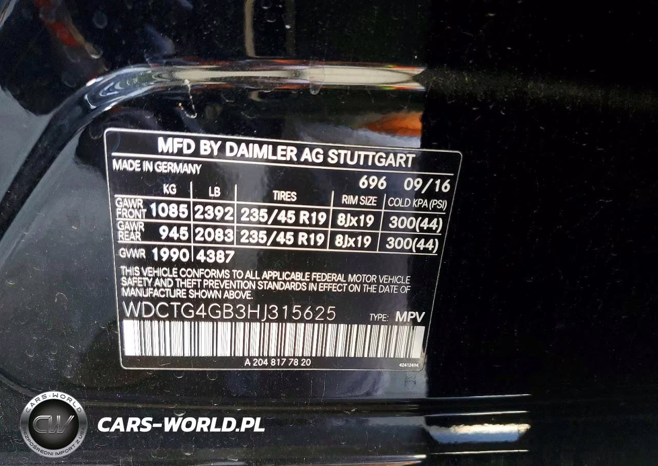 2017 Mercedes-Benz Gla 250 4Matic VIN:WDCTG4GB3HJ315625 - 12