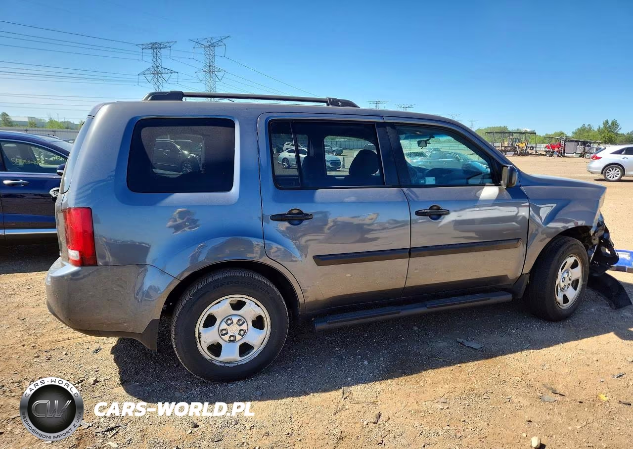 2012 Honda Pilot Lx VIN:5FNYF4H25CB071702 - 3