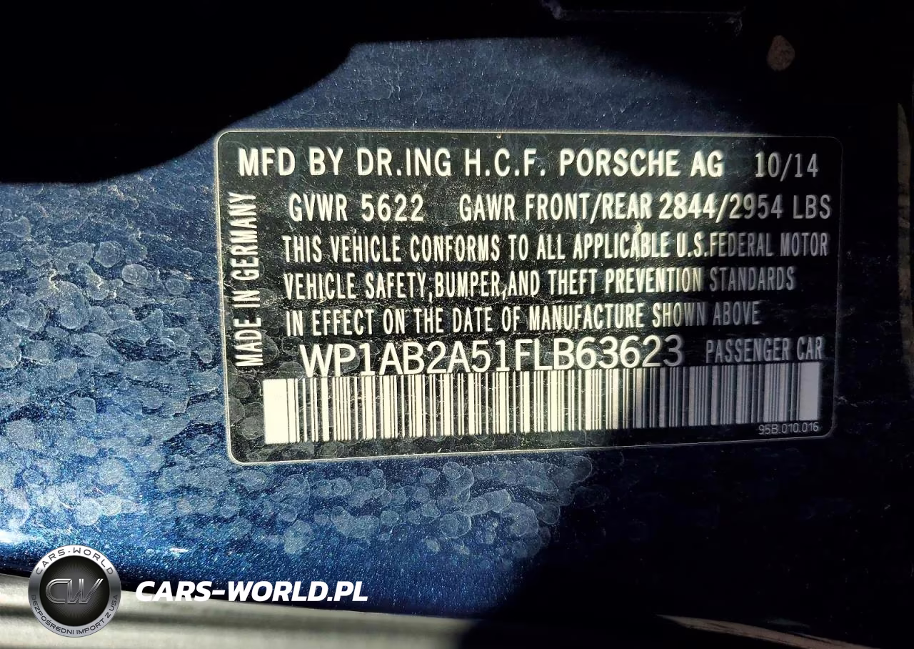 2015 Porsche Macan S VIN:WP1AB2A51FLB63623 - 13