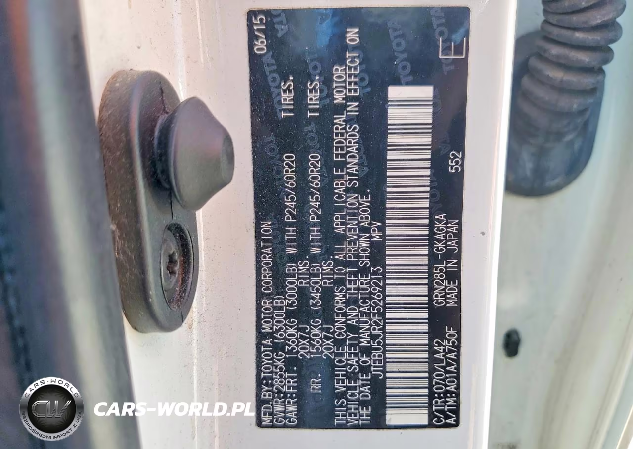2015 Toyota 4Runner Limited VIN:JTEBU5JR2F5269213 - 13