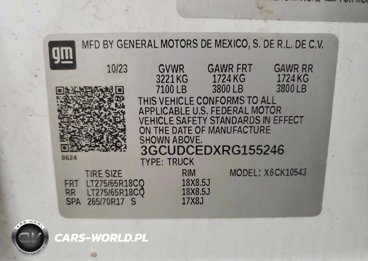 2024 Chevrolet Silverado K1500 Trail Boss Custom VIN:3GCUDCEDXRG155246 - 12
