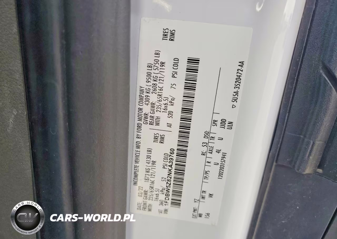 2022 Ford Transit Refrigerated Box Truck VIN:1FDBW5Z82NKA39760 - 12