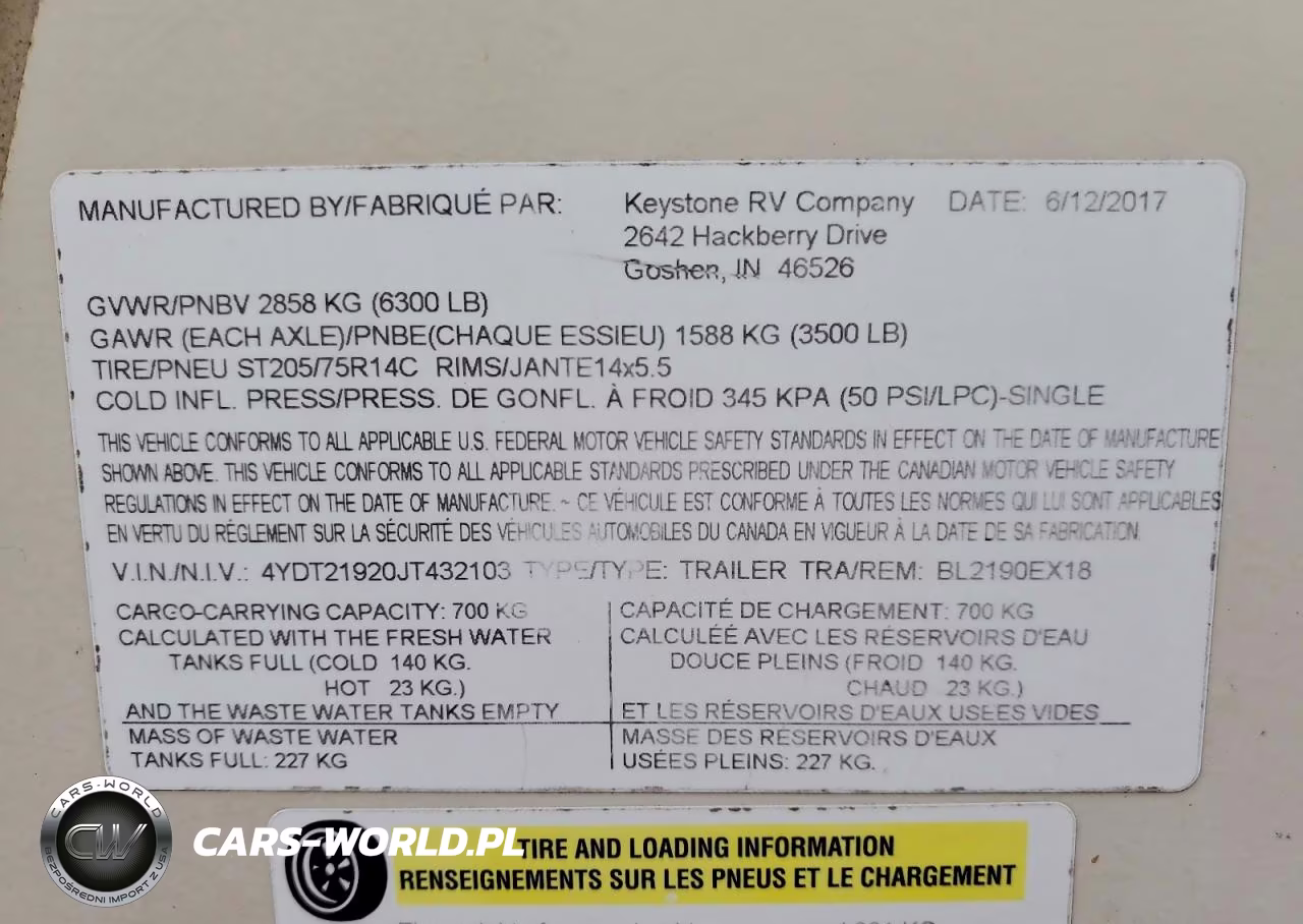 2018 Keystone Rv Bullet Series VIN:4YDT21920JT432103 - 10