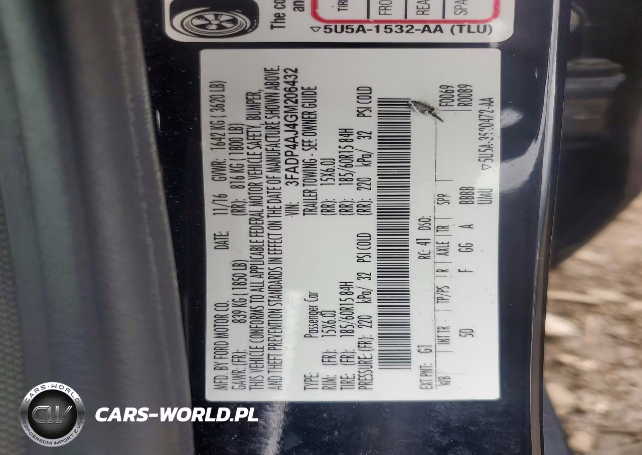 2016 Ford Fiesta S VIN:3FADP4AJ4GM206432 - 12