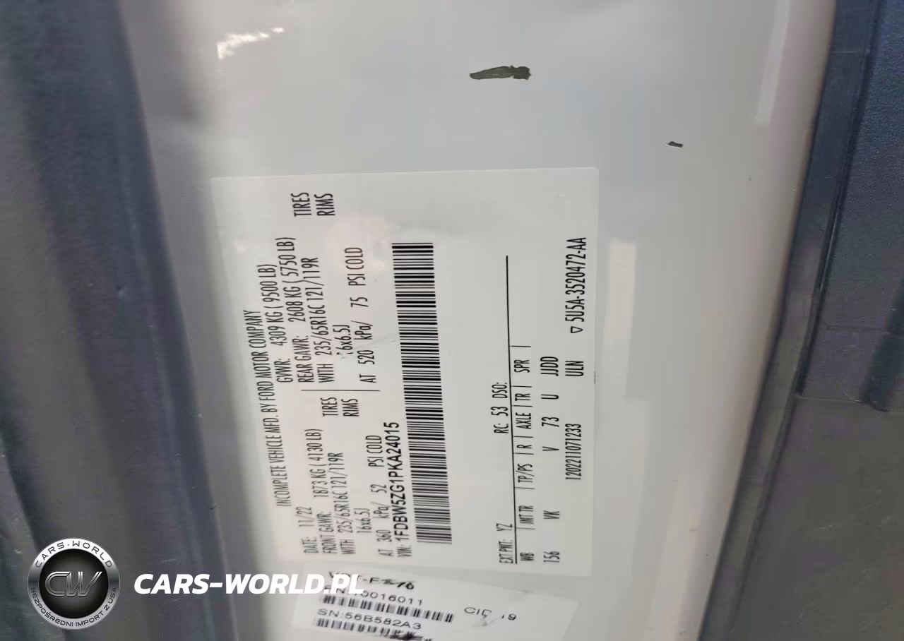 2023 Ford Transit Delivery Truck VIN:1FDBW5ZG1PKA24015 - 12