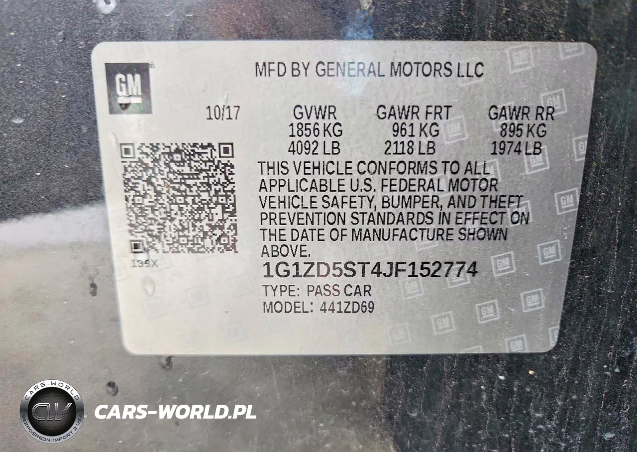 2018 Chevrolet Malibu Lt VIN:1G1ZD5ST4JF152774 - 12