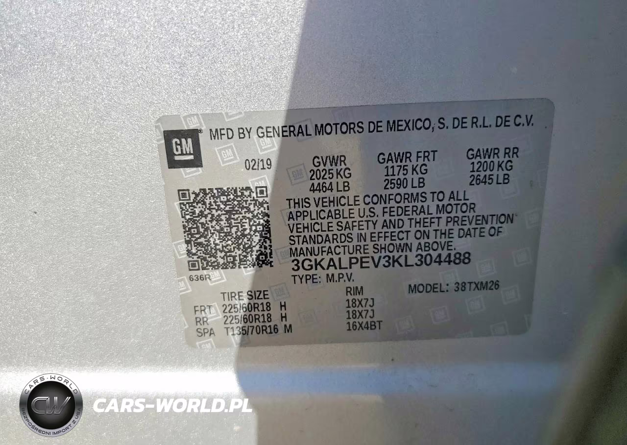 2019 GMC Terrain Slt VIN:3GKALPEV3KL304488 - 13