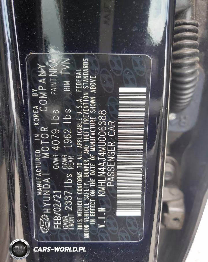 2021 Hyundai Elantra Limited VIN:KMHLN4AJ4MU006388 - 12