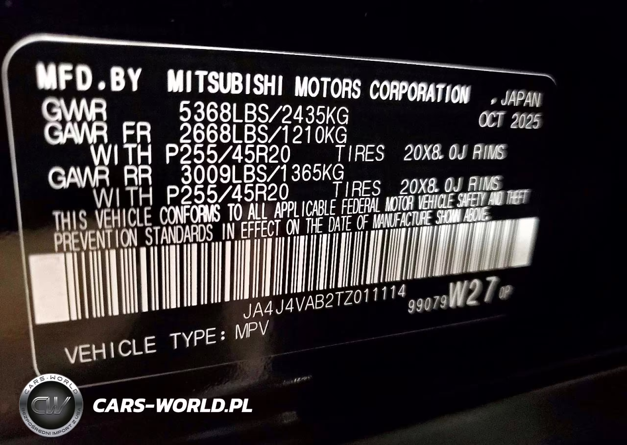 2026 Mitsubishi Outlander Se VIN:JA4J4VAB2TZ011114 - 13