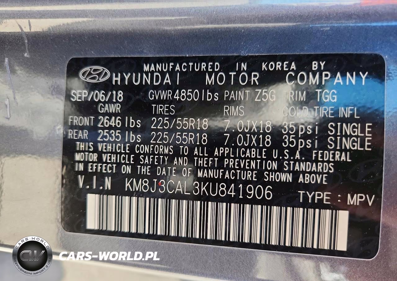 2019 Hyundai Tucson Sel VIN:KM8J3CAL3KU841906 - 14