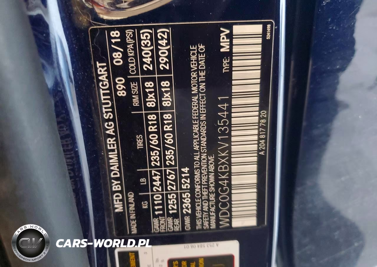 2019 Mercedes-Benz Glc 300 4Matic VIN:WDC0G4KBXKV135441 - 13