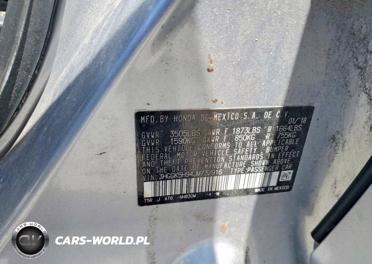 2018 Honda Fit Ex VIN:3HGGK5H94JM732916 - 13