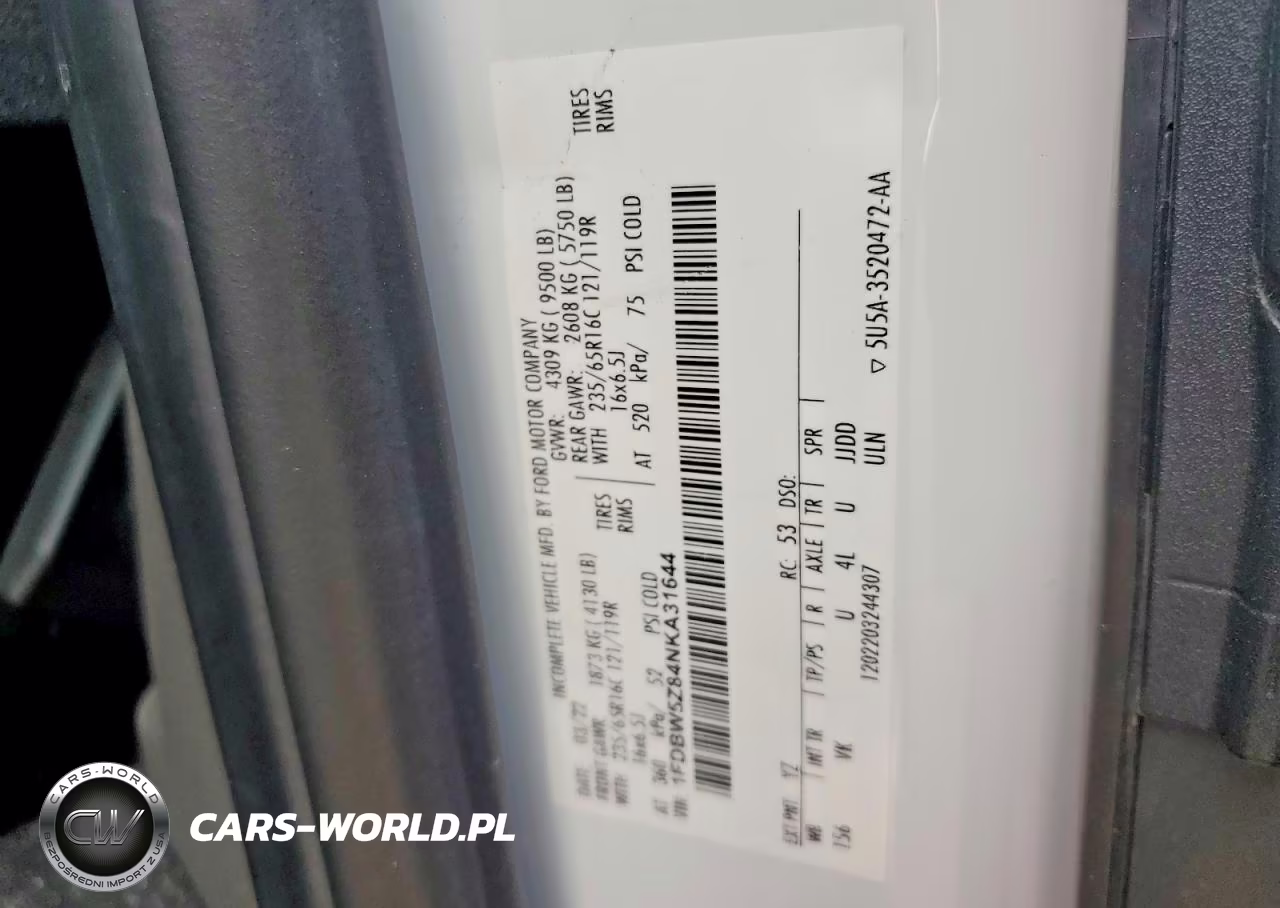 2022 Ford Transit Delivery Truck VIN:1FDBW5Z84NKA31644 - 12
