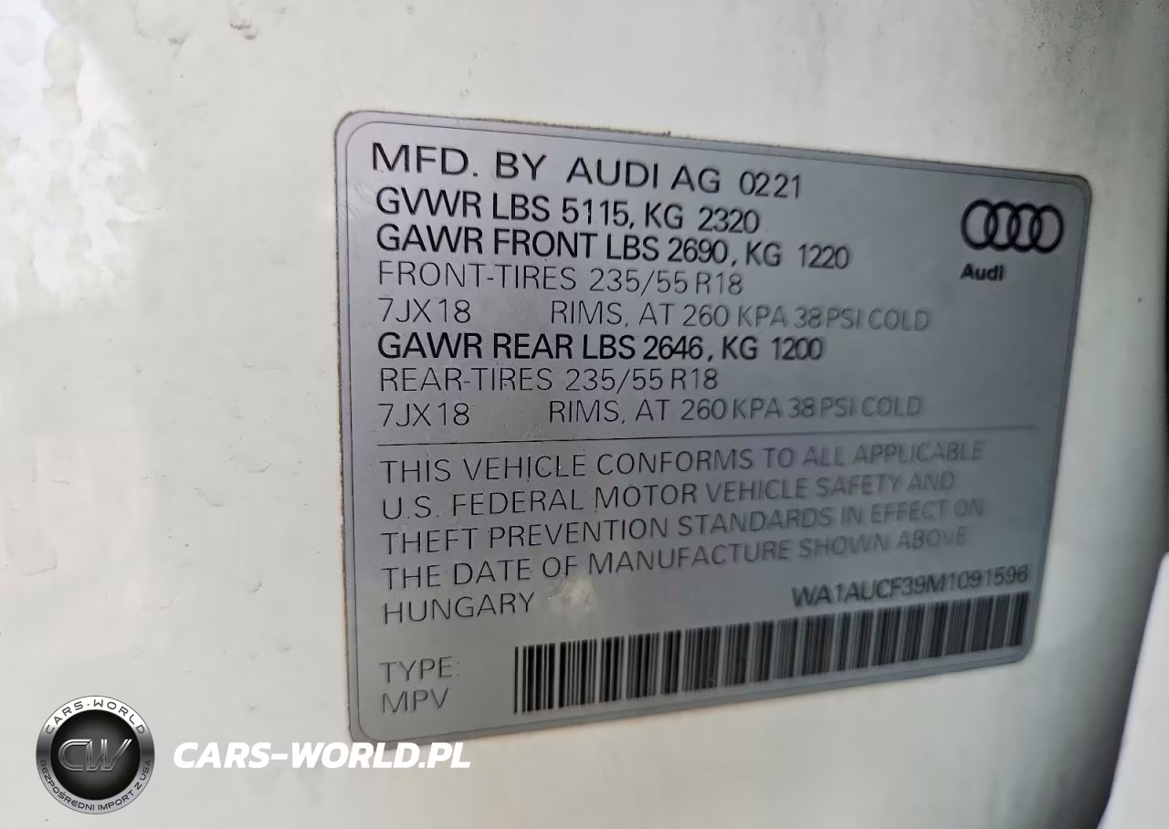2021 Audi Q3 Premium 40 VIN:WA1AUCF39M1091596 - 13