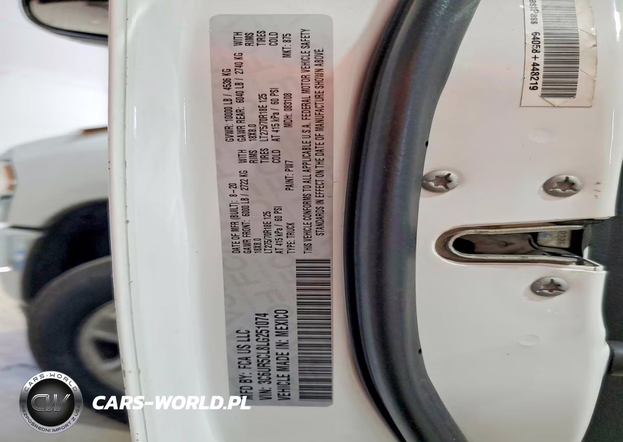 2020 Ram 2500 Tradesman VIN:3C6UR5CL8LG251074 - 12