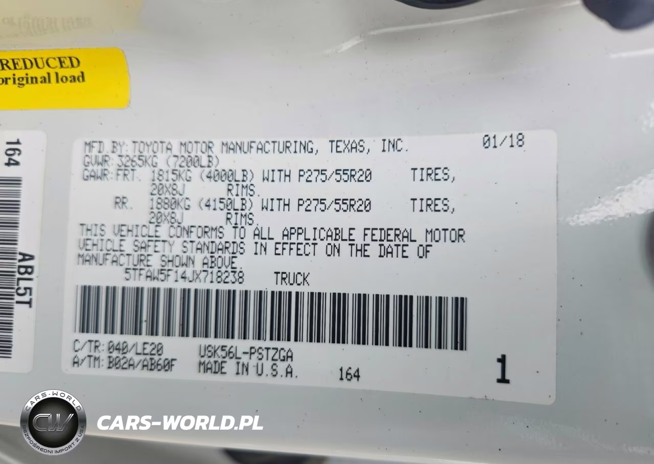 2018 Toyota Tundra Platinum VIN:5TFAW5F14JX718238 - 12