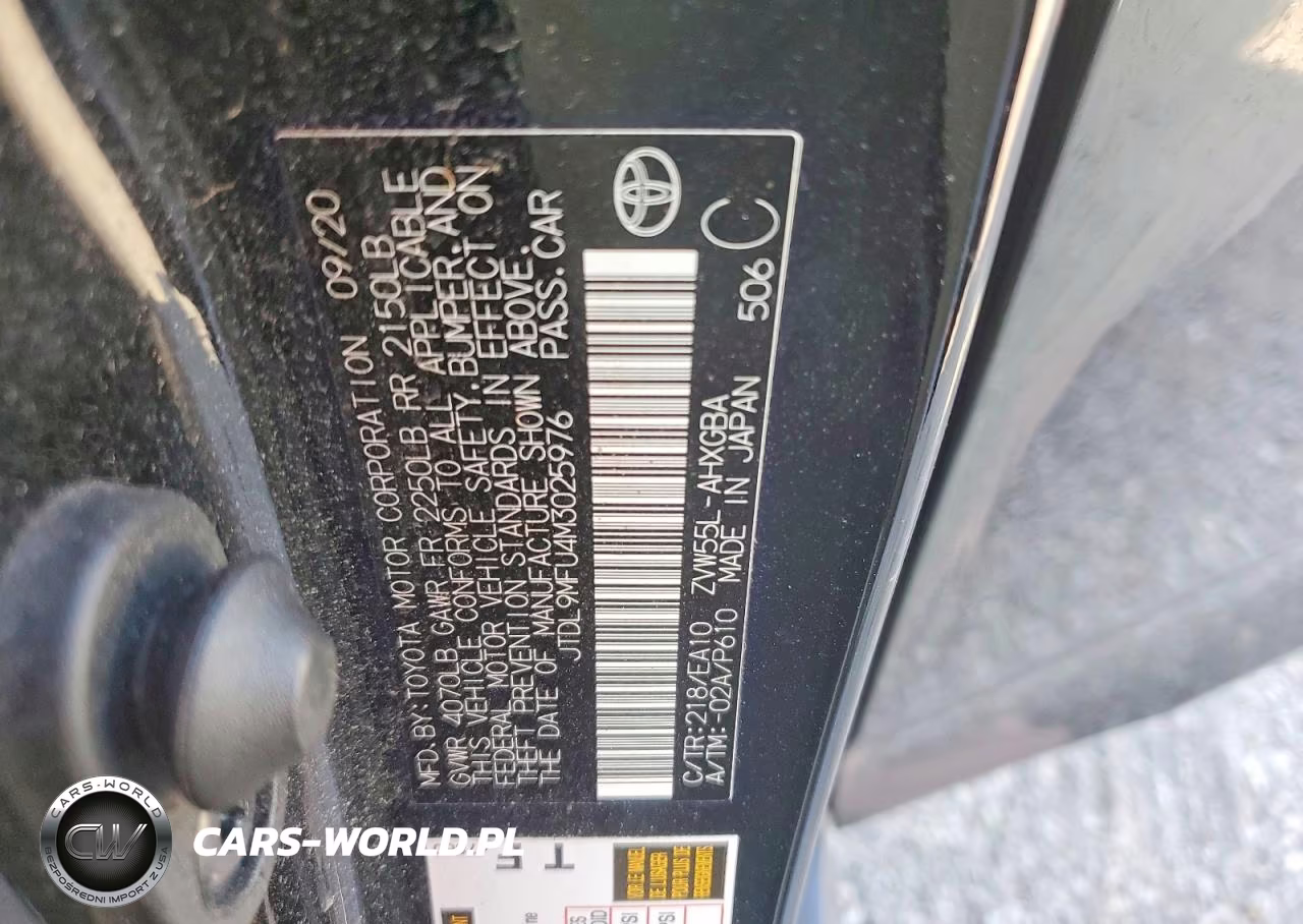 2021 Toyota Prius Xle Awd-E VIN:JTDL9MFU4M3025976 - 12