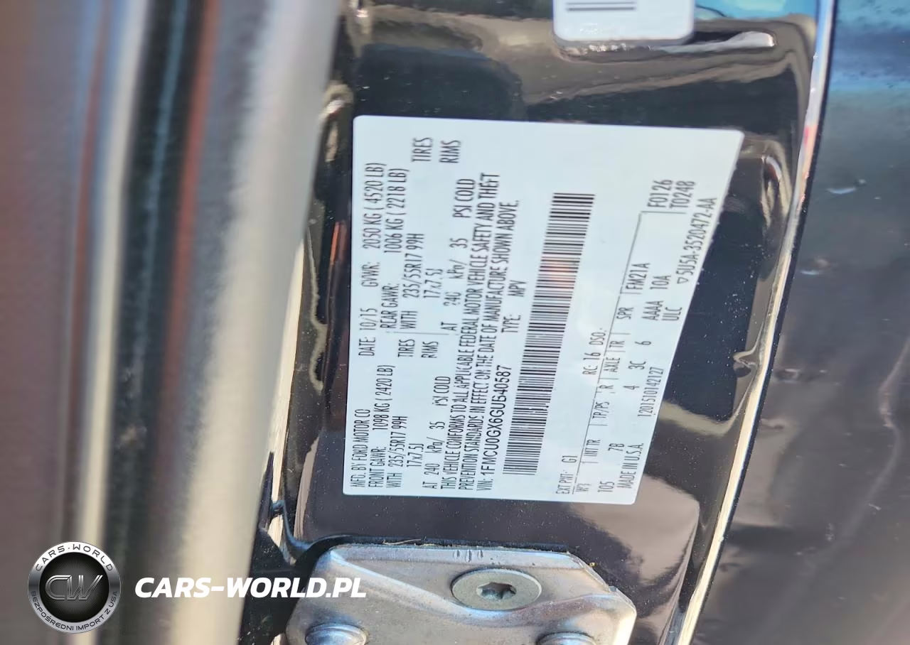 2016 Ford Escape Se VIN:1FMCU0GX6GUB40587 - 13
