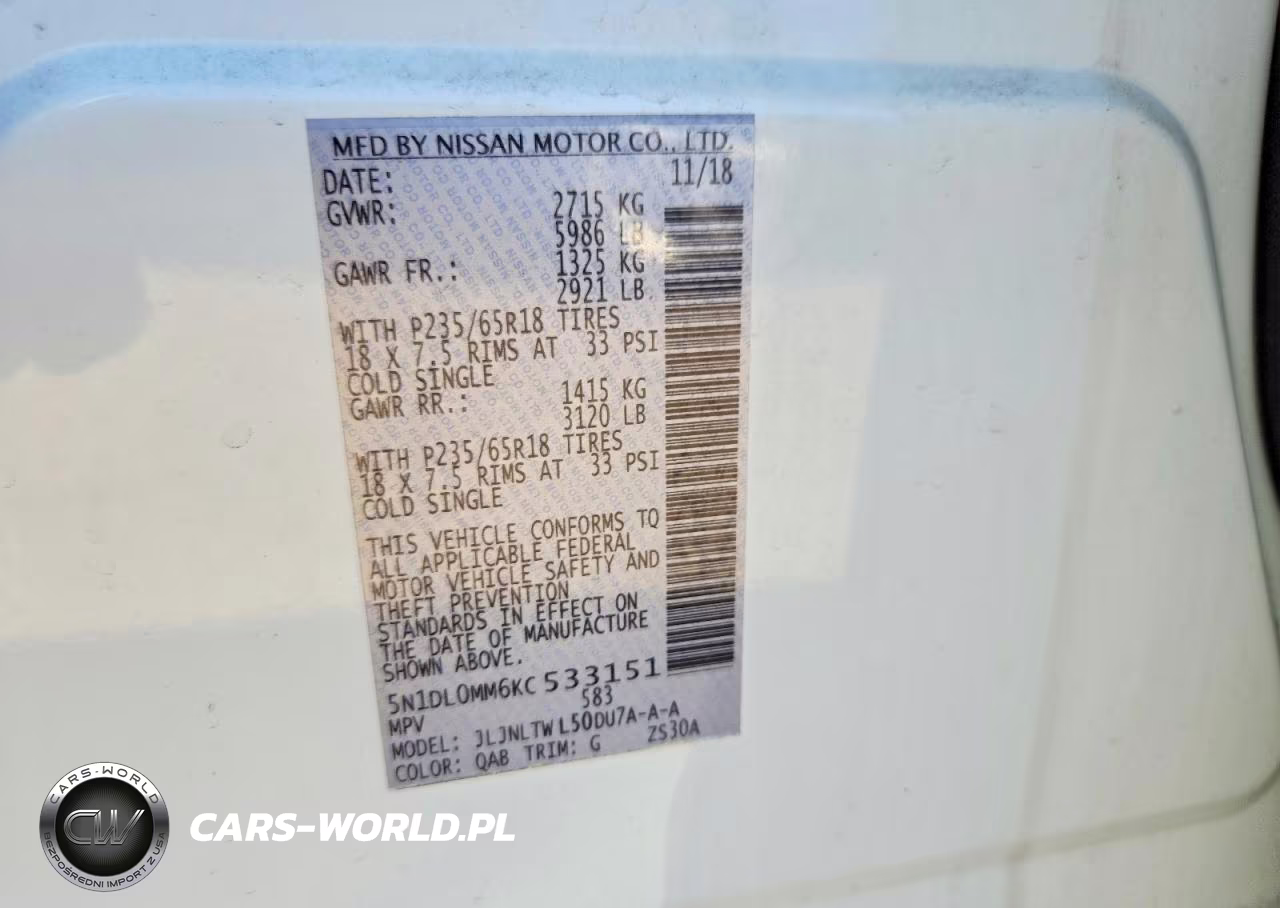 2019 Infiniti Qx60 Luxe VIN:5N1DL0MM6KC533151 - 12