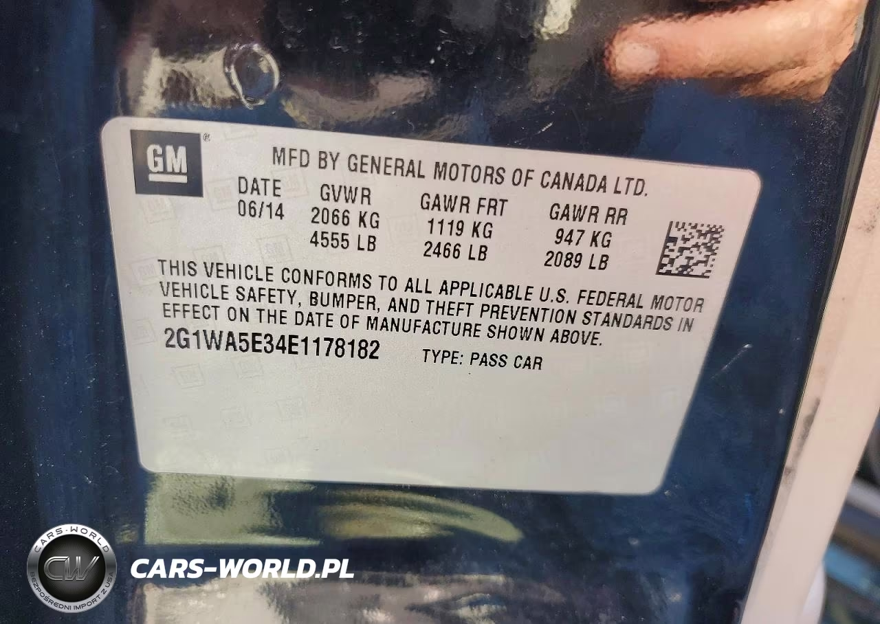 2014 Chevrolet Impala Limited Ls VIN:2G1WA5E34E1178182 - 12