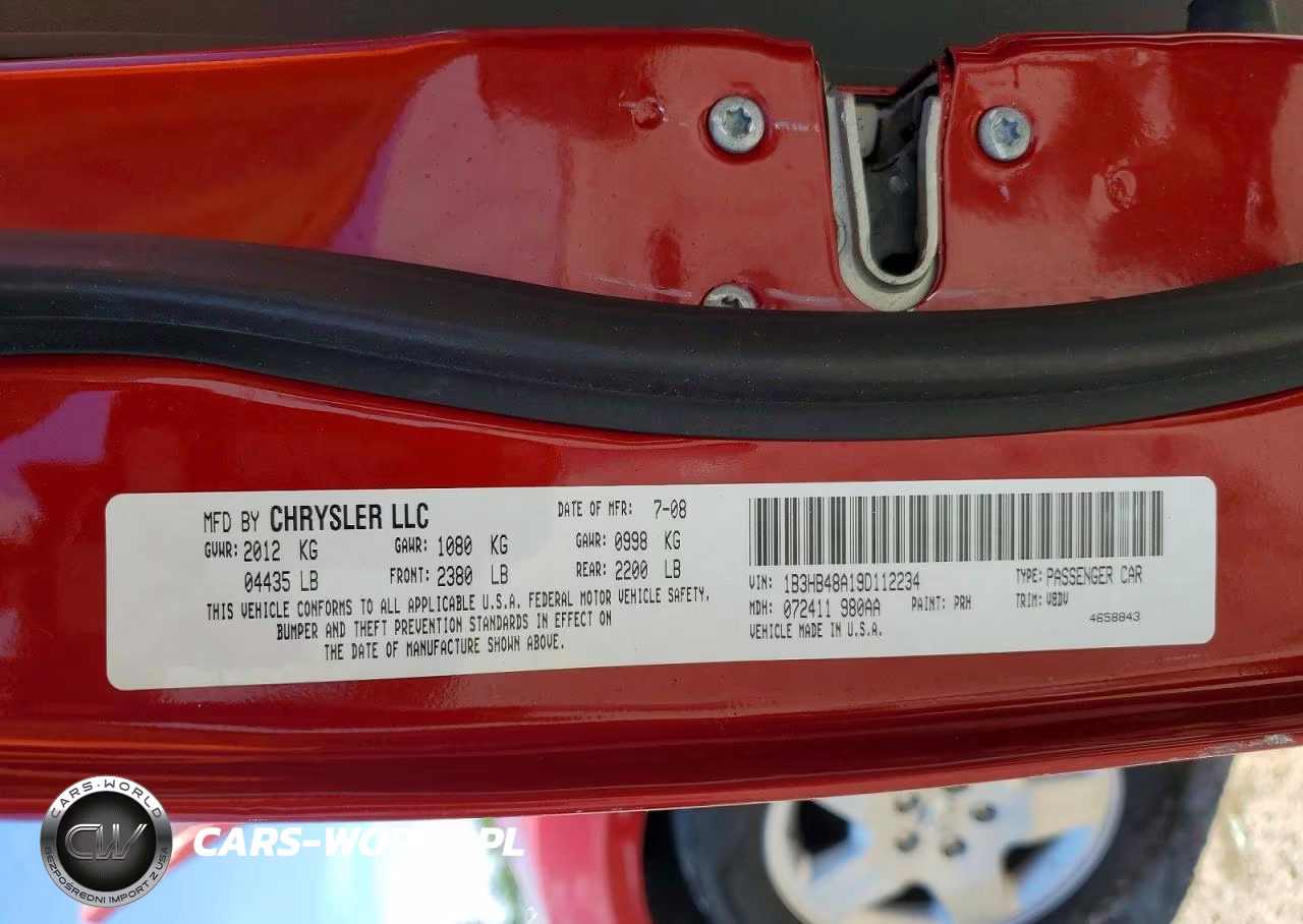 2009 Dodge Caliber Sxt VIN:1B3HB48A19D112234 - 13