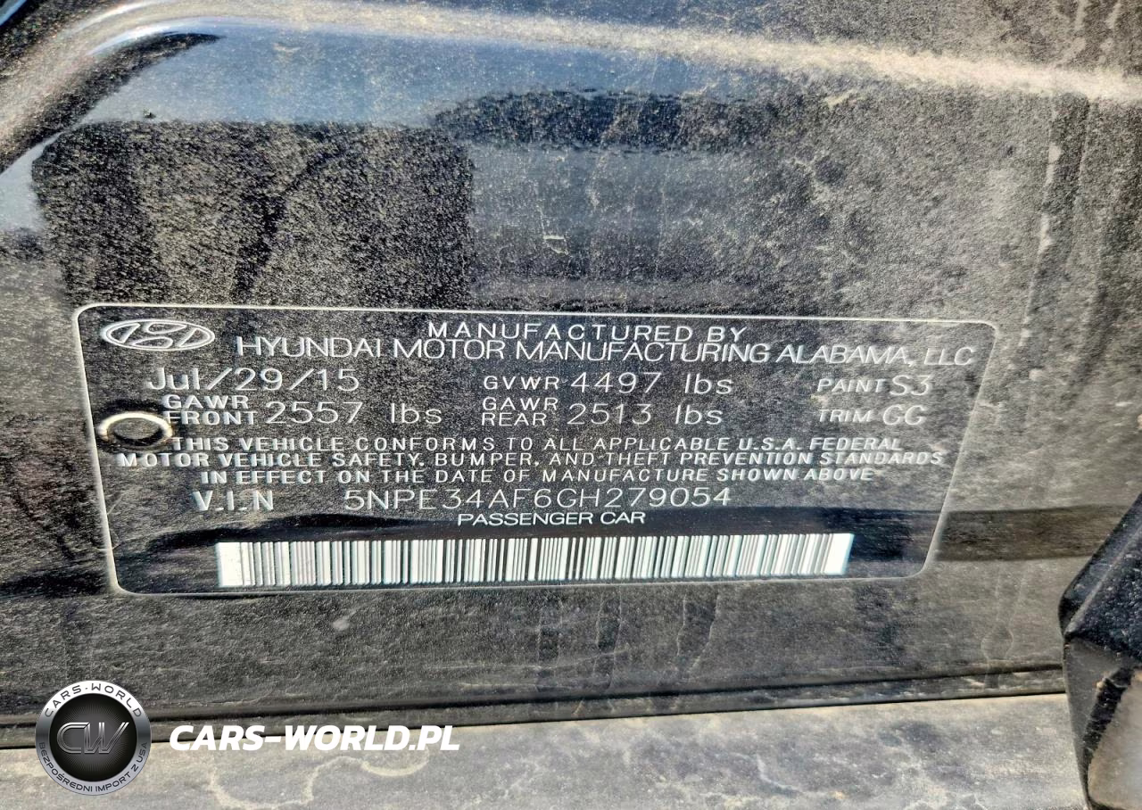 2016 Hyundai Sonata Sport VIN:5NPE34AF6GH279054 - 12